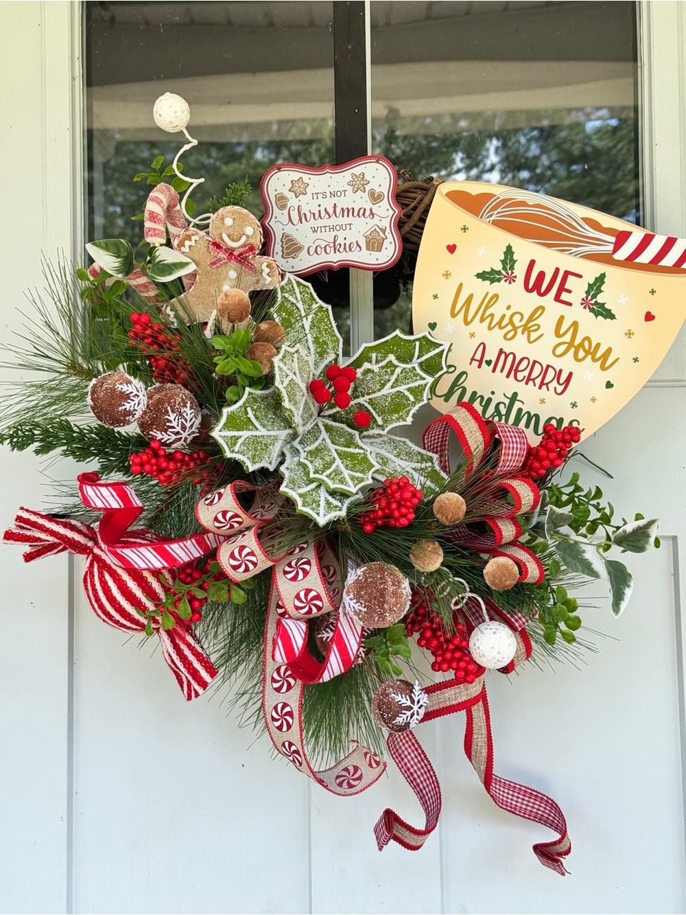 Gingerbread “Whisking You a Merry Christmas” Wreath